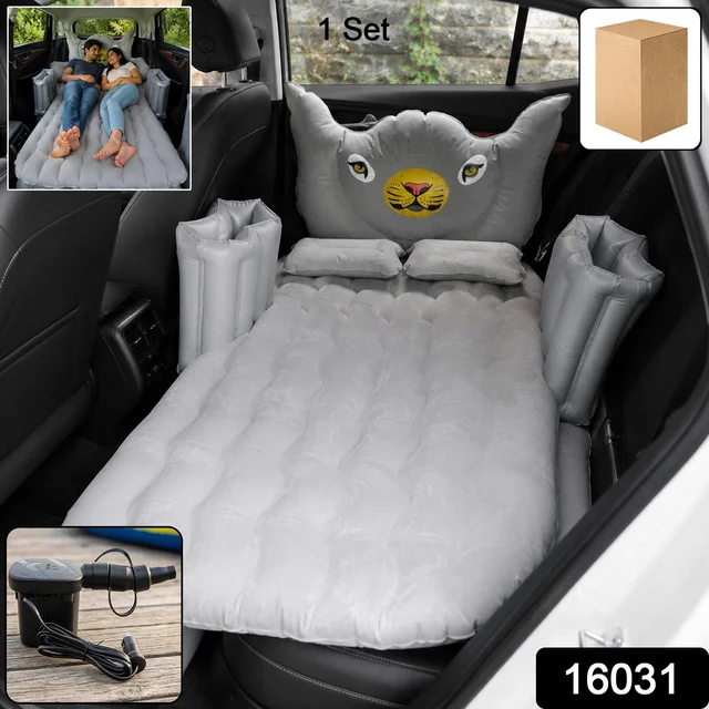 Car Air Mattress Bed Set – Portable, Quick-Inflate Travel Bed, Car Sofa