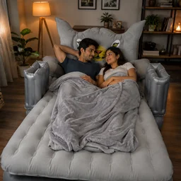 Car Air Mattress Bed Set – Portable, Quick-Inflate Travel Bed, Car Sofa