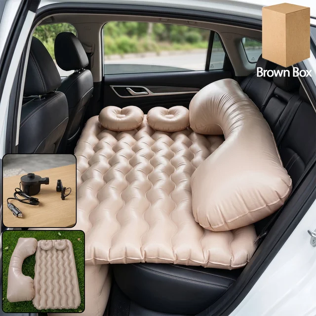 Car Air Mattress – Inflatable Bed Set with Pump & Pillows