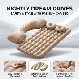 Car Air Mattress – Inflatable Bed Set with Pump & Pillows