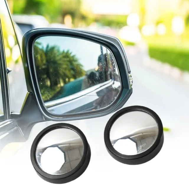 Car Blind Spot Mirror – HD Convex Frameless (2-Pack) | Velvet Wheels