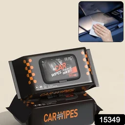 Car Cleaning Wipes – Dashboard & Interior Polish (80 Pcs) | Velvet Wheels