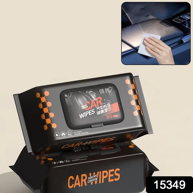 Car Cleaning Wipes – Dashboard & Interior Polish (80 Pcs) | Velvet Wheels