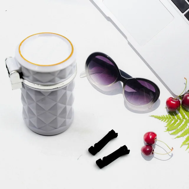 Car Cupholder Ashtray – LED Light, Lid & Portable Bin | Velvet Wheels