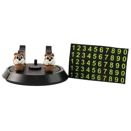 Car Dashboard Mobile Phone Holder Stand with Parking Number Display