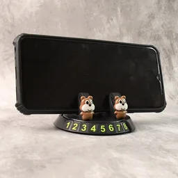 Car Dashboard Mobile Phone Holder Stand with Parking Number Display