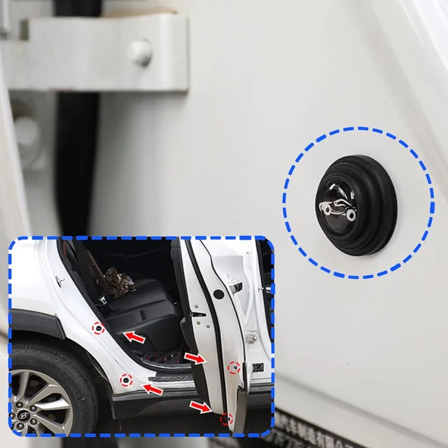 Car Door Protector – Shock Absorber Stickers (100 Pcs) | Velvet Wheels