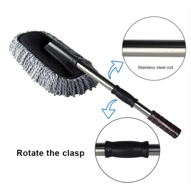 Car Dust Brush – Gentle Interior & Exterior Cleaning | Velvet Wheels