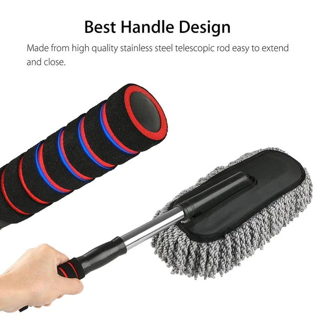 Car Dust Brush – Gentle Interior & Exterior Cleaning | Velvet Wheels