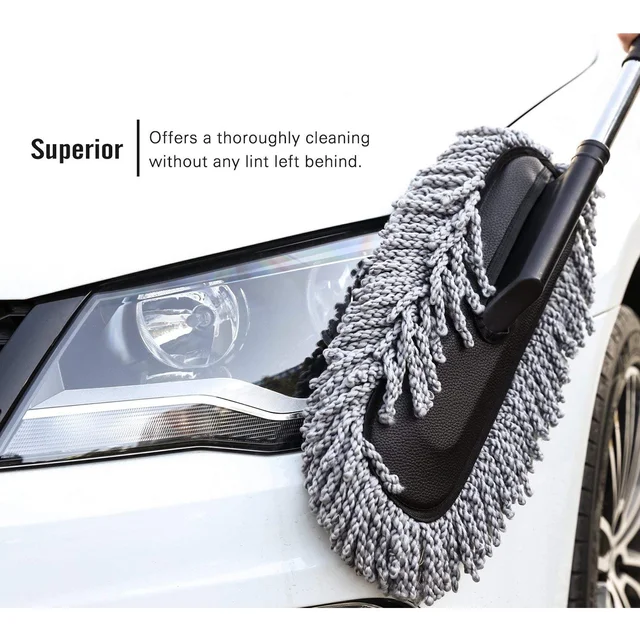 Car Duster – Retractable Handle Microfiber | Velvet Wheels