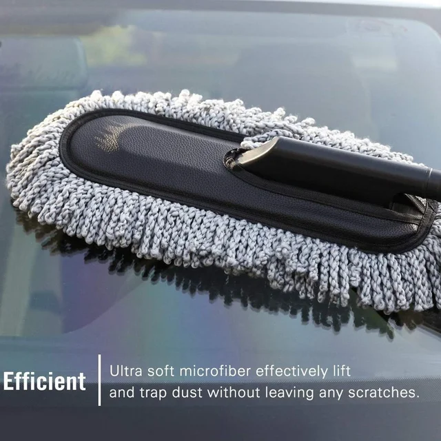 Car Duster – Retractable Handle Microfiber | Velvet Wheels
