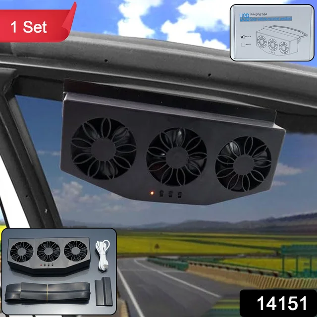 Car Exhaust Ventilation System – Triple Fan Plug & Play Cooling