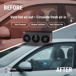 Car Exhaust Ventilation System – Triple Fan Plug & Play Cooling
