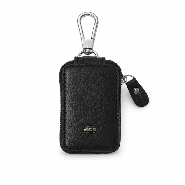 Car Key Case – Durable PU Leather with Zipper & Clip