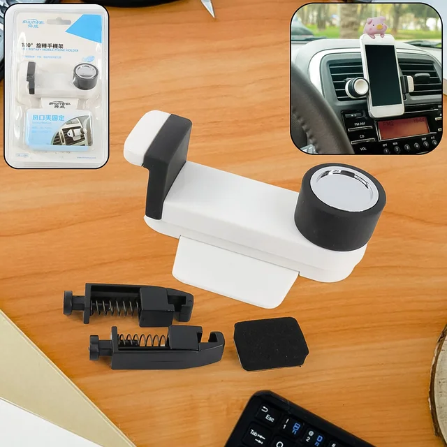 Car Phone Holder 180° Rotating – Universal Auto Mount with Gravity Grip