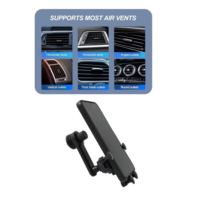 Car Phone Holder – 360° Adjustable Vent Mount for All Phones | Velvet Wheels