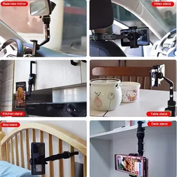 Car Rear View Mobile Holder – 360° Rotatable Mount | Velvet Wheels