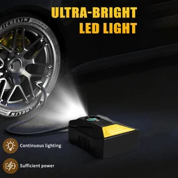 Car Tyre Air Compressor – Mini Digital Portable Pump with LCD