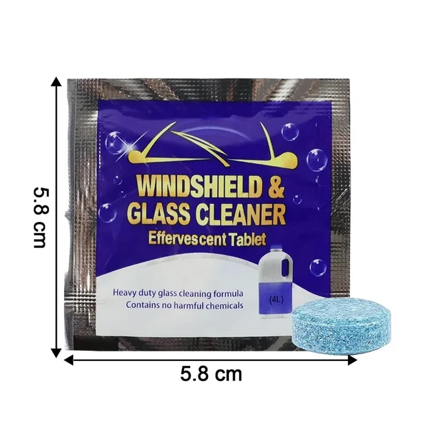 Car Windshield Cleaning Tablet – Effective Streak-Free Glass Cleaning
