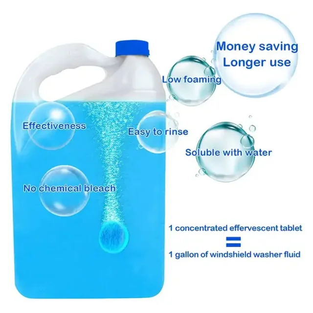 Car Windshield Wiper Detergent Powder – Clear, Streak-Free Glass