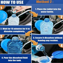 Car Wiper Detergent Tablets – Pack of 10 for Clear Windshield