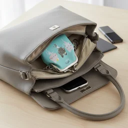 Cartoon Cat Mini Coin Purse Keychain – Portable & Stylish