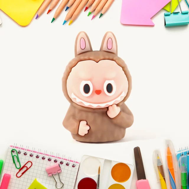 Cartoon Eraser with Pencil Sharpener – Durable 2-in-1 for Kids (Mix Design)