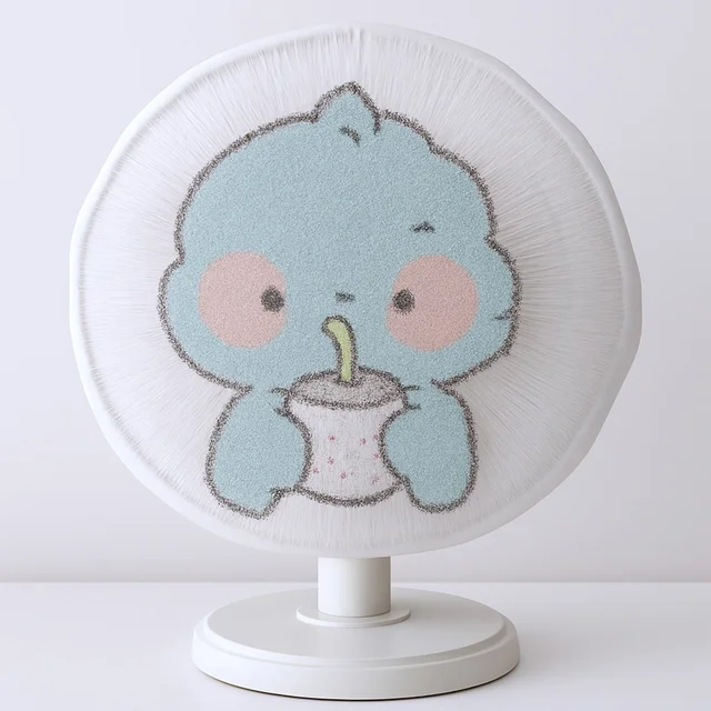 Cartoon Fabric Mesh Fan Cover – Elastic Fit & Child Safe