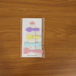 Cartoon Food Hair Clips Set – Cute & Durable Kids Hair Accessories
