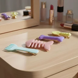 Cartoon Hair Clips – Playful & Secure 4-Pc Hair Accessories