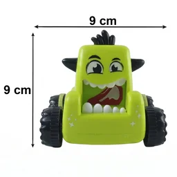 Cartoon Monster Push Back Car Toy – Friction Powered Kids Racer