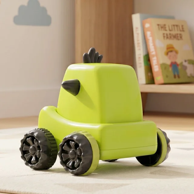 Cartoon Monster Push Back Car Toy – Friction Powered Kids Racer