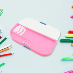 Cartoon Pencil Box – 2-Compartment for Kids | Deskrova