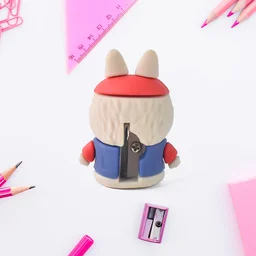Cartoon Pencil Sharpener – Dual-Function with Built-In Eraser