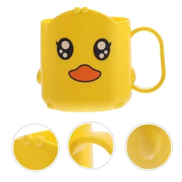 Cartoon Plastic Toothbrush Cup – Durable & Lightweight | Mini Bubbles