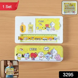 Cartoon Printed Pencil Box – Complete Kids Stationery Set