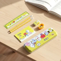 Cartoon Printed Pencil Box – Complete Kids Stationery Set