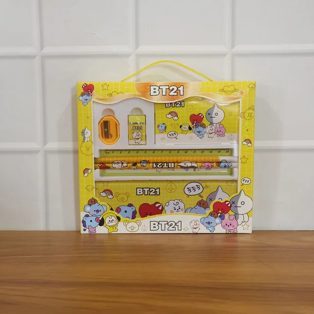 Cartoon Printed Pencil Box – Complete Kids Stationery Set
