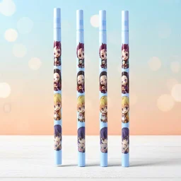 Cartoon Printed Pencil Set – 4 Cute School Writing Pencils
