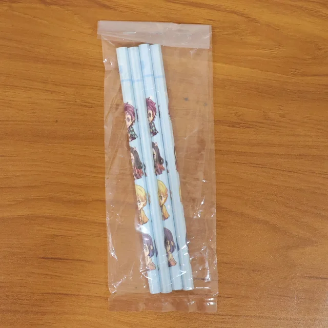 Cartoon Printed Pencil Set – 4 Cute School Writing Pencils