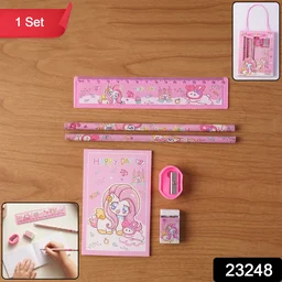 Cartoon Stationery Gift Set – Complete Kids School Supplies with Unicorn Design