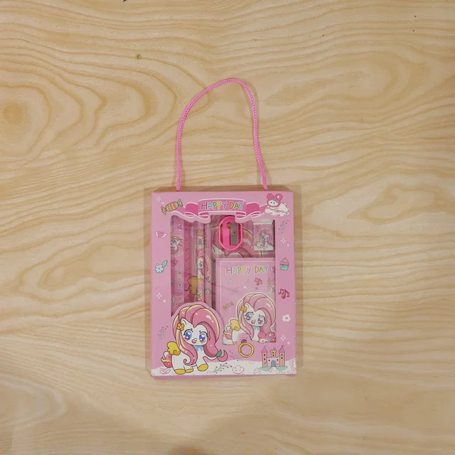 Cartoon Stationery Gift Set – Complete Kids School Supplies with Unicorn Design