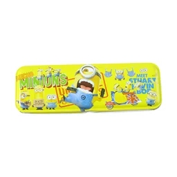 Cartoon-themed Metal Pencil Box – Cute & Durable School Storage