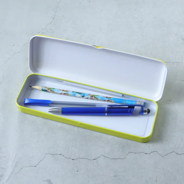 Cartoon-themed Metal Pencil Box – Cute & Durable School Storage