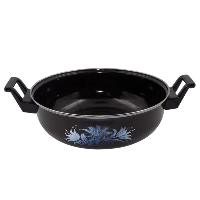 Cast Iron Kadai – Traditional 14 Inch Durable Pan | Indo Glow
