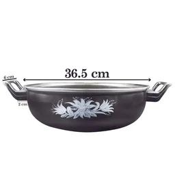 Cast Iron Kadai – Traditional 14 Inch Durable Pan | Indo Glow