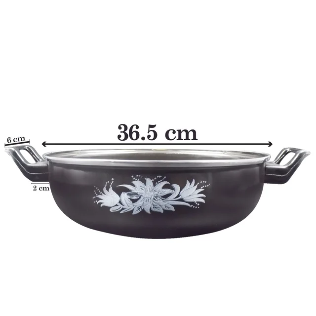 Cast Iron Kadai – Traditional 14 Inch Durable Pan | Indo Glow