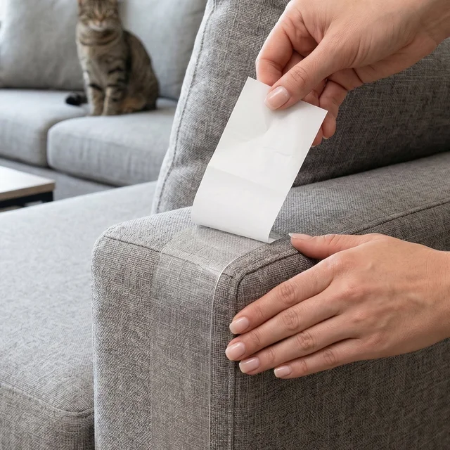 Cat Scratch Furniture Protector – Clear Anti Scratch Tape Set of 5