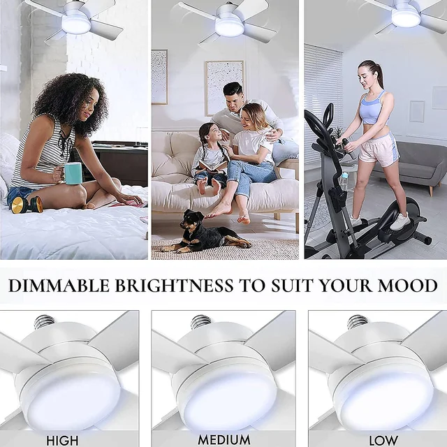 Ceiling Fan & LED Light – Space-Saving Cooling & Bright Illumination