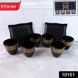 Ceramic Bowl and Cup Set – 8 Pc Dining Collection | Indo Glow